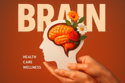 Floral Brain Artistry: A Creative Take on Mental Health