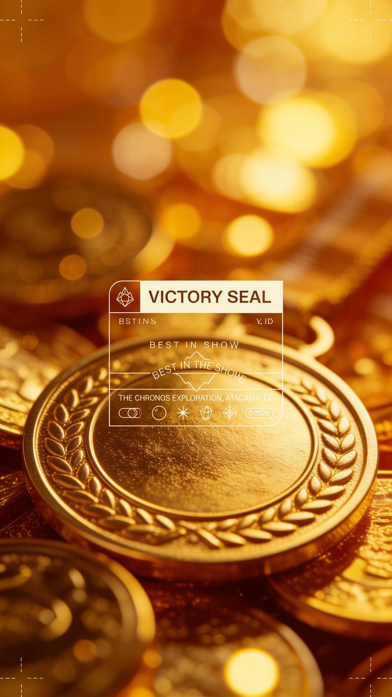 gold medal with bokeh effect
