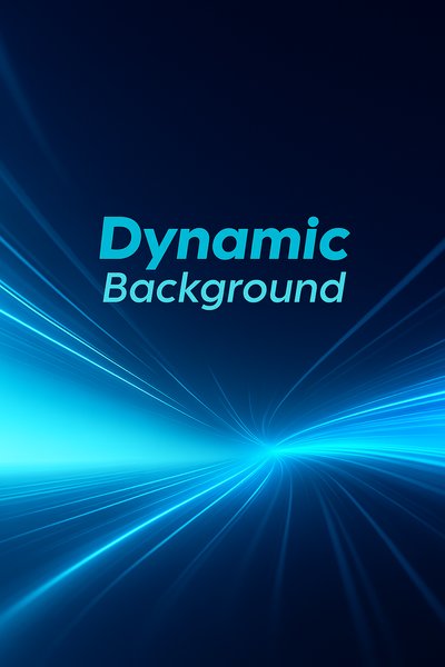 Dynamic Blue Waves Background with Shining Lines