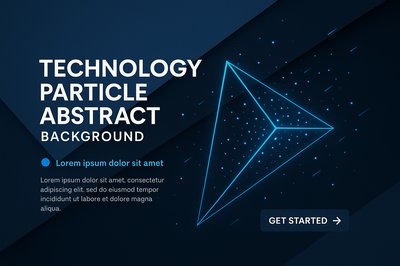Dynamic Technology Particle Abstract Background Design