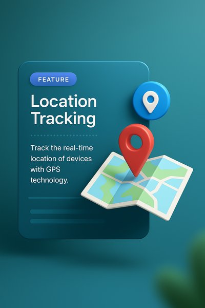 Interactive Icon Set Featuring Location Tracking Design