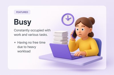3D Illustration of a Busy Individual on a Web Page Design