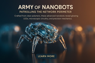Hyperrealistic Nanobots Patrolling Network Perimeter