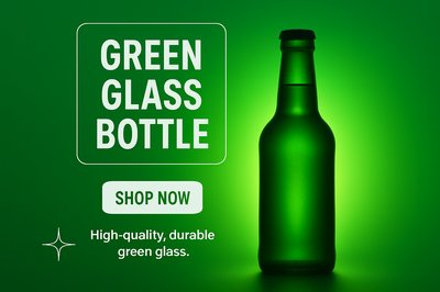 Promotional Image for Green Glass Bottle Product