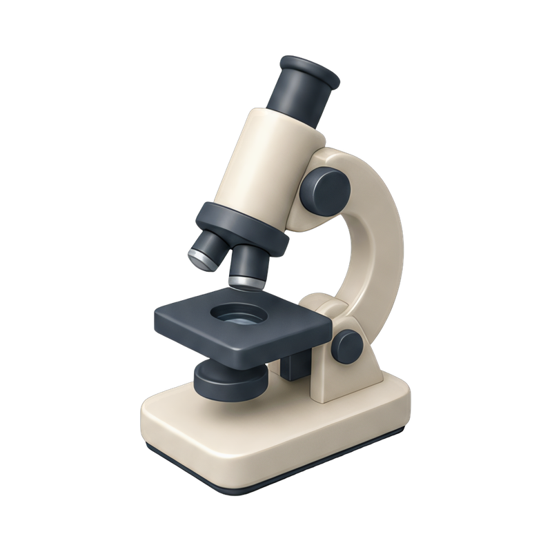 student using a microscope
