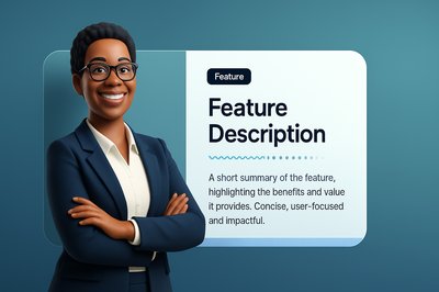Confident Business Woman CEO in Modern Office Setting