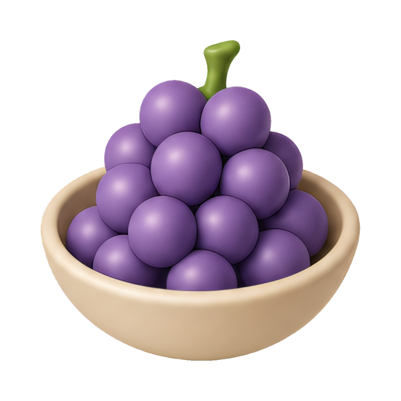 bowl of fresh grapes