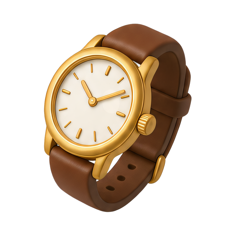 Elegant luxury watch face