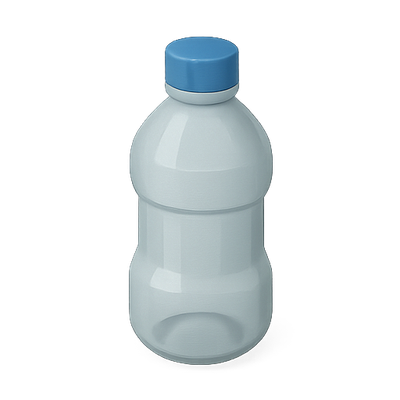 Realistic 3D Render of a Water Bottle