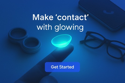 Fluorescent Aquamarine Glow with Contact Theme