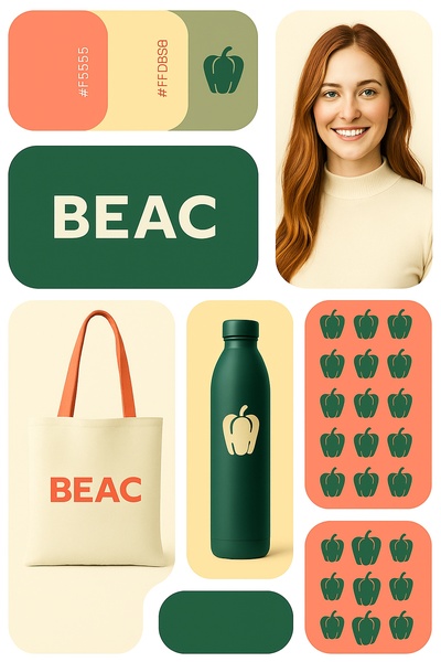 Brand Redesign with Colorful Elements and Products