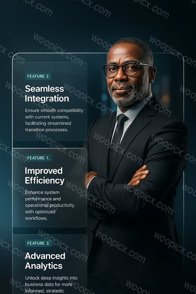 Business Meeting in Office: Mature Executive Portrait