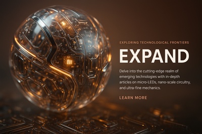 Hyperrealistic Glass Sphere with Glowing Technology Elements