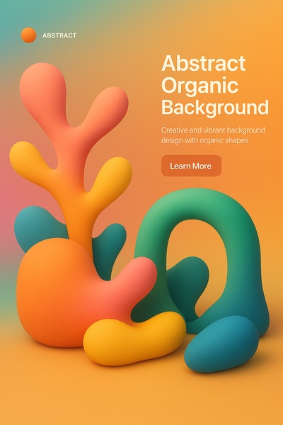 Abstract Organic Colorful Background Wallpaper Design
