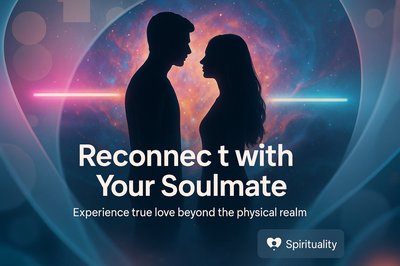 Spiritual Connection Promotion Graphic Featuring Silhouette Figures