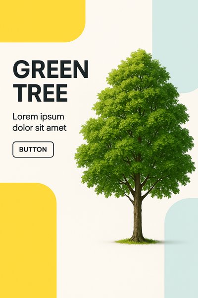 Modern Green Tree Design in Corporate Style