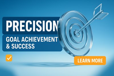 Target Achievement Concept with Arrow and Text