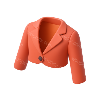 Stylish 3D Bolero Icon with Volumetric Design