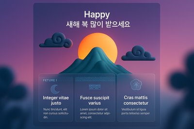 Lunar New Year Sunrise Celebration Template Design