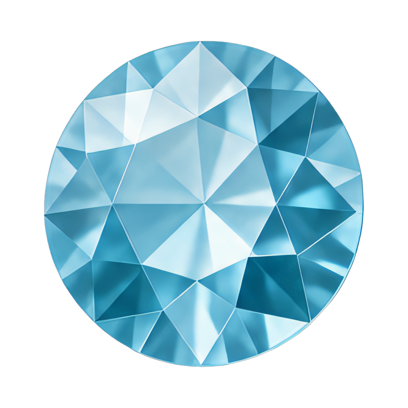 sparkling round brilliant gem