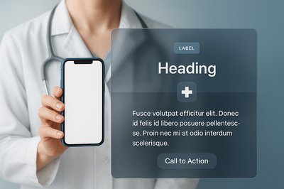 Blue Pharmacist Phone with Medical Context