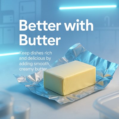 Promotional Food Photography Featuring Butter