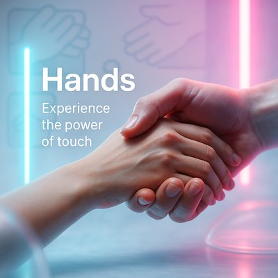 Conceptual Image of Hands Emphasizing Touch and Connection
