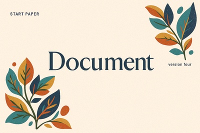 Elegant Three-Color Patterns with Leaf Motifs