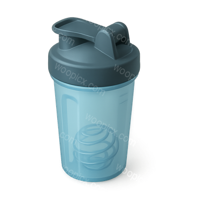 Realistic 3D Blender Bottle Icon with Volumetric Details