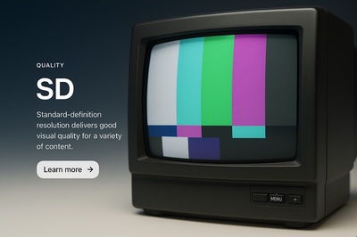 Stylish Web Design Concept with SD Resolution