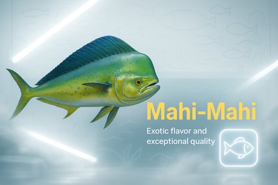 Illustration of Mahi-Mahi Fish with Modern Design Elements