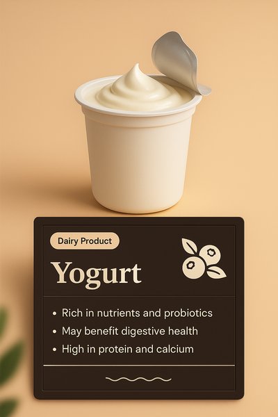 3D Yogurt Design with Nutritional Highlights