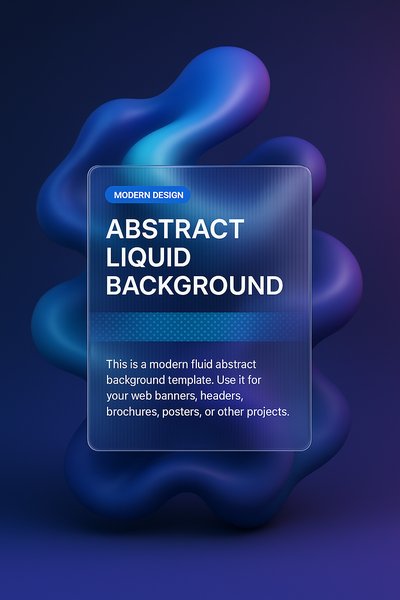 Modern Abstract Liquid Background for Design Projects