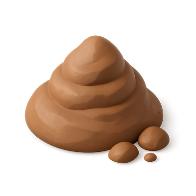 3D Clay Icon Depicting Brown Clay Formation