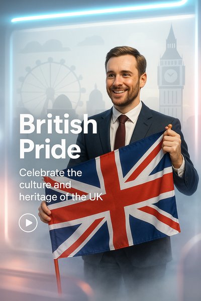 Promotional Image Celebrating British Culture and Heritage