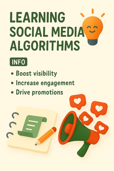 Informative Graphic on Social Media Algorithms for Engagement