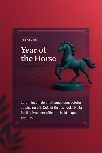 Chinese New Year 2026: Year of the Horse Promotional Display