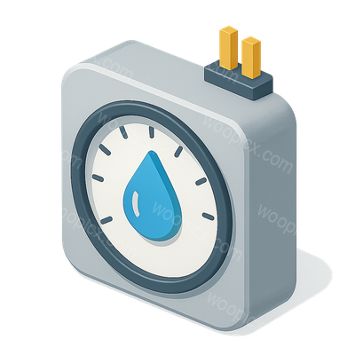 Stylish 3D Hygrometer Icon for Humidity Monitoring