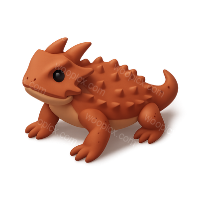 Cute Cartoon Style Armored Lizard Character