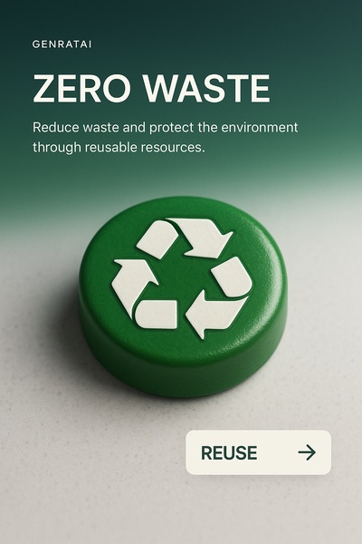 Eco-Friendly Web Design Concept Featuring Recycling Sign