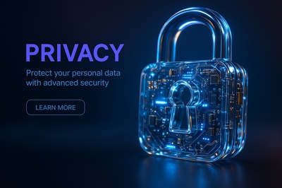 Hyperrealistic 3D Scene of Privacy Lock with LED Details