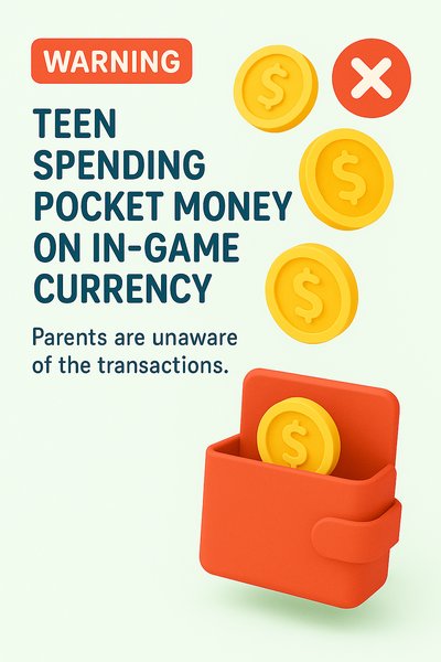 Informative Graphic on Teen Spending and In-Game Currency