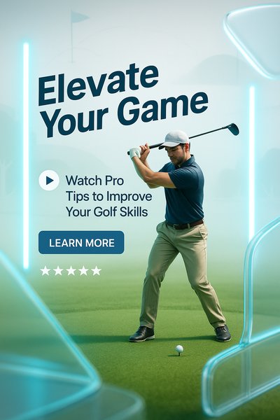Dynamic Golf Promotion Banner for Skill Improvement