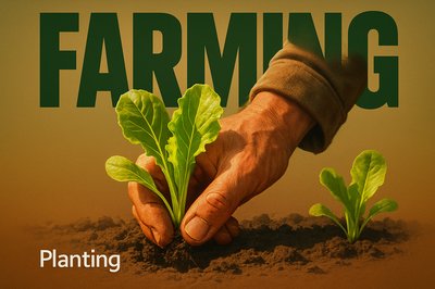 Farming: The Art of Planting Lettuce Seedlings