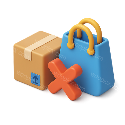 Stylish 3D Icon Bundle with Shopping Elements