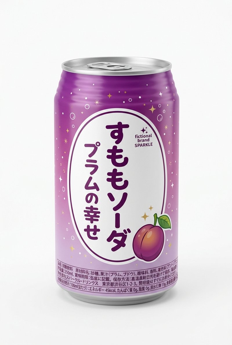Plum Sparkle Soda Can