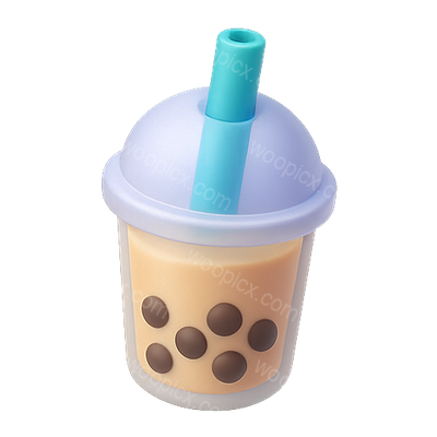 Iconic Bubble Tea Beverage Illustration