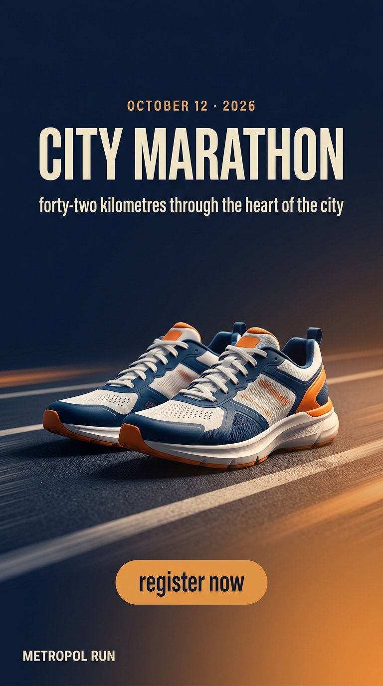 City Marathon Event Poster