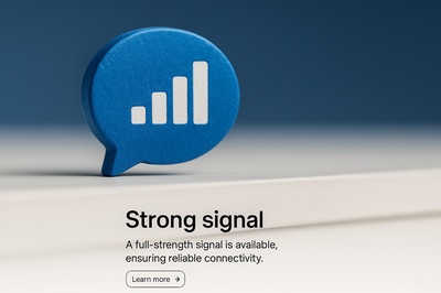 Stylish Signal Icon for Enhanced Connectivity Design