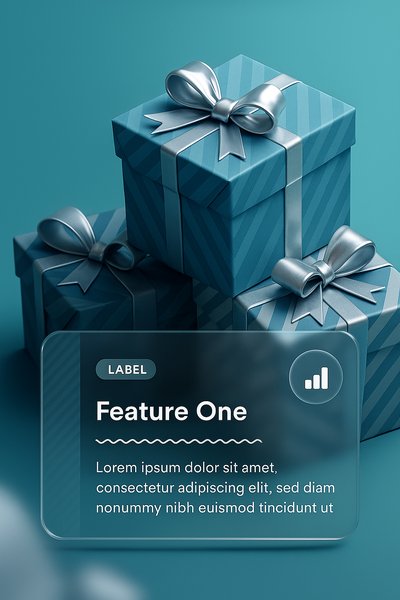 Elegant Gift Boxes on a Smooth Background